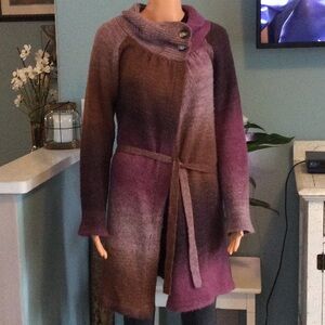 Gradient duster sweater cardigan